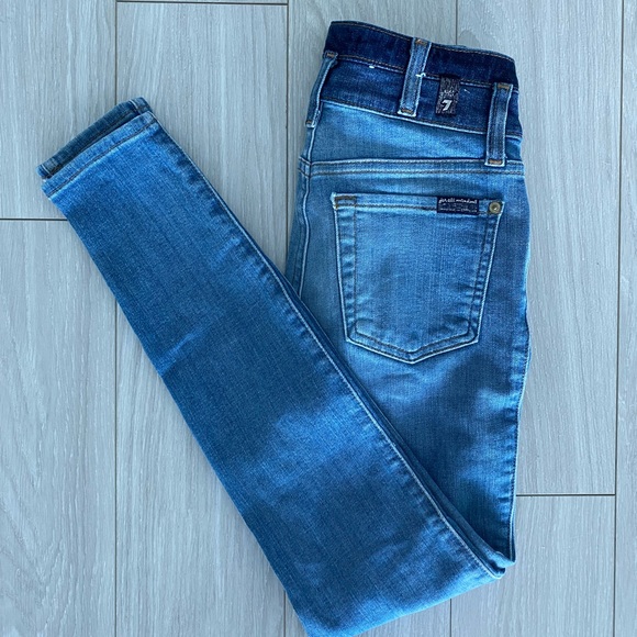 NWOT 7 For All Mankind 2-Tone Jeans - Picture 5 of 6